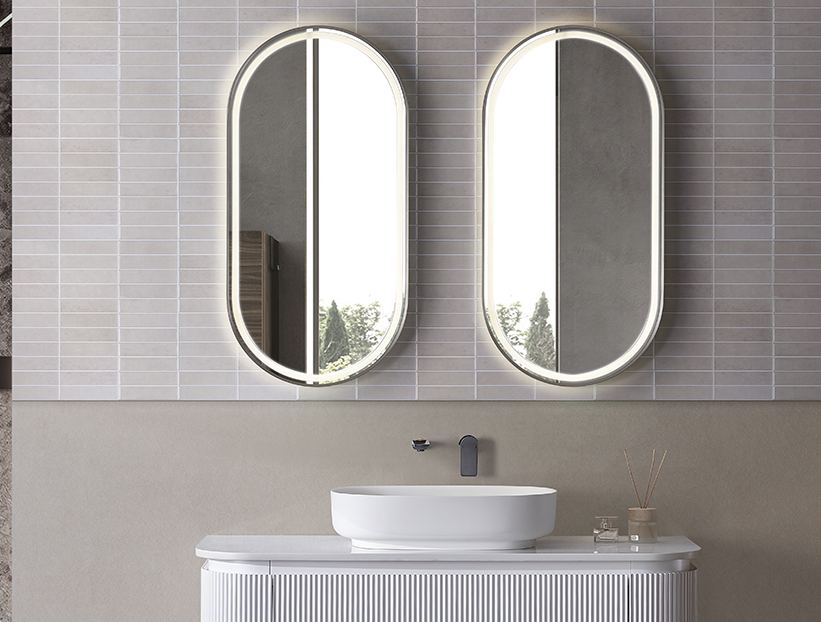 Architectural Fluted Bathroom Suite | Vanity, Bathtub, Basin, LED Mirror, Toilet & Mixer Set