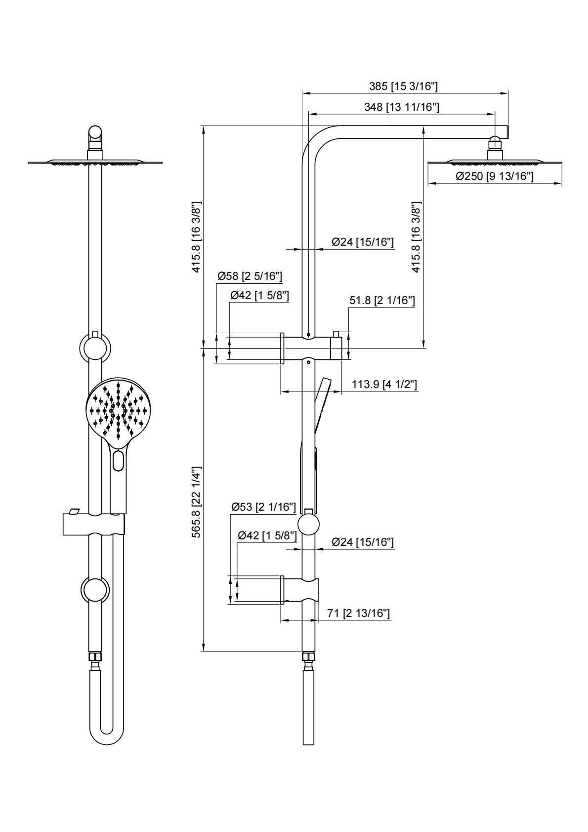 86H66 Shower Set