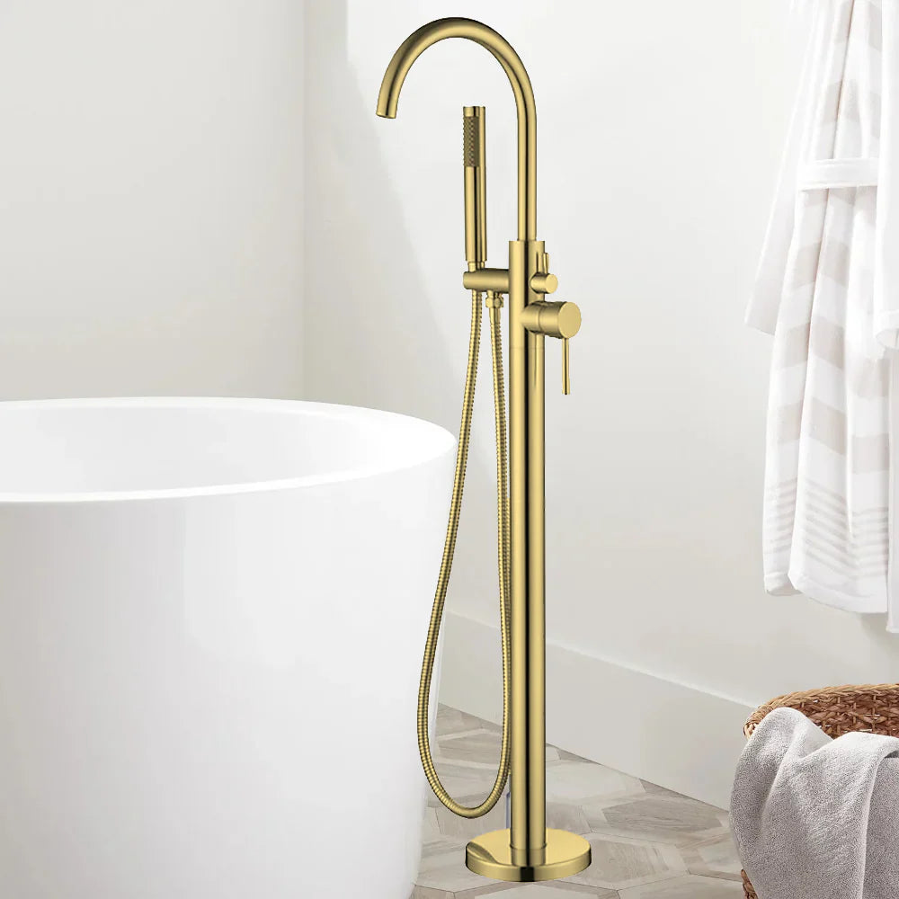 86H88 Freestanding Bath Mixer Gold