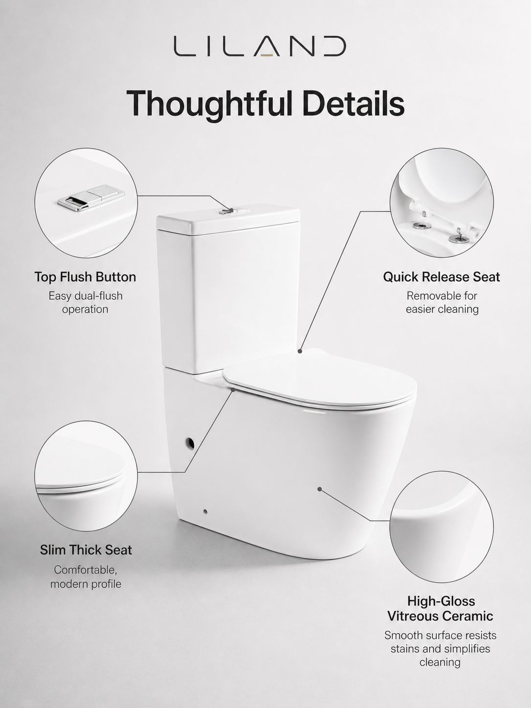 Torina Regular Rimless Toilet Suite