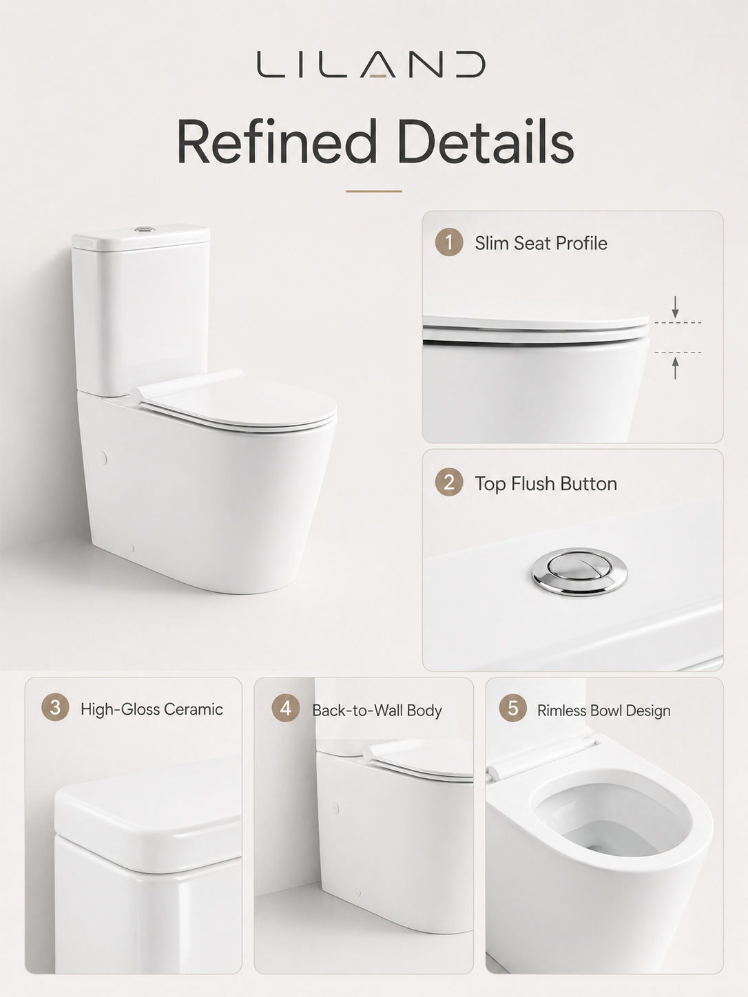 Valencia Slim Seat Toilet Suite