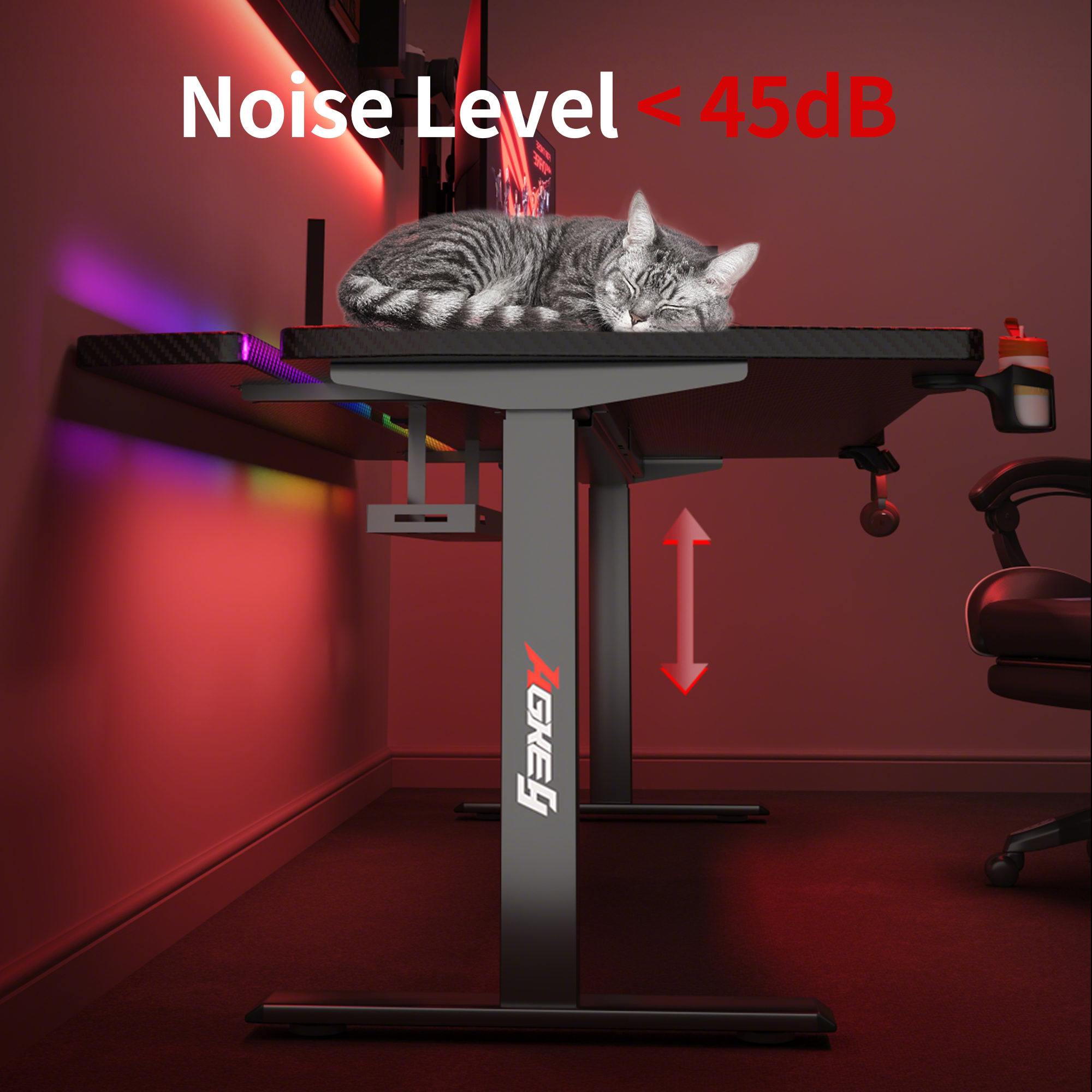 K2 Dual Motor Standing Desk – White