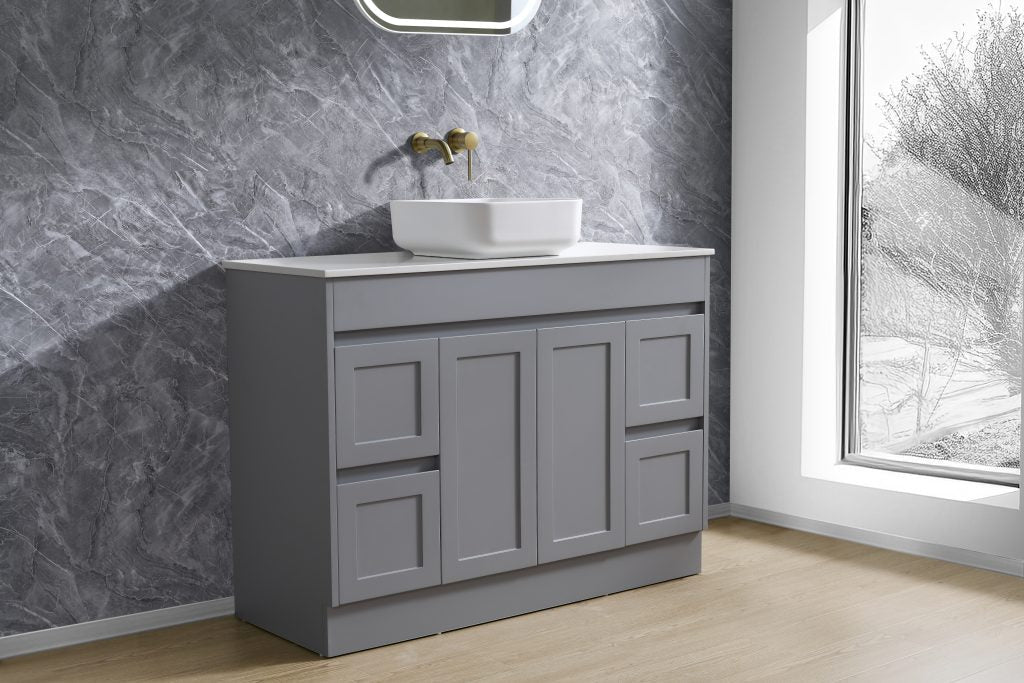 Quinn vanity (floor standing) Doors And Drawers -SK76