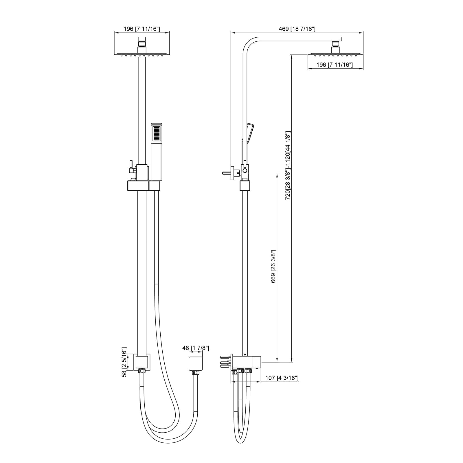 86H50 Shower Set