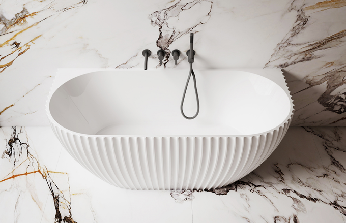Lamont Fluted Bathtub (SY-996)