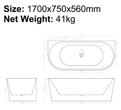 B-7126 Bathtub