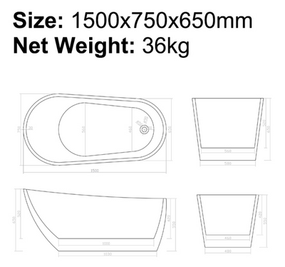B-7111 Bathtub