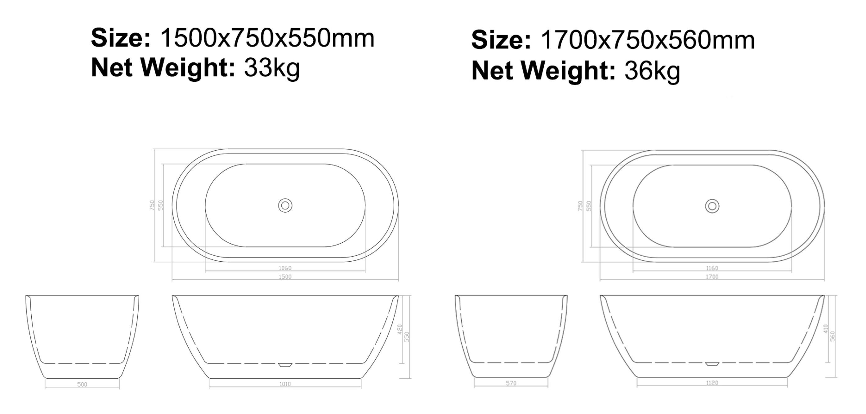 B-7122 Bathtub