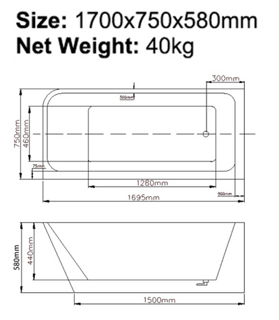 B-7131 Bathtub