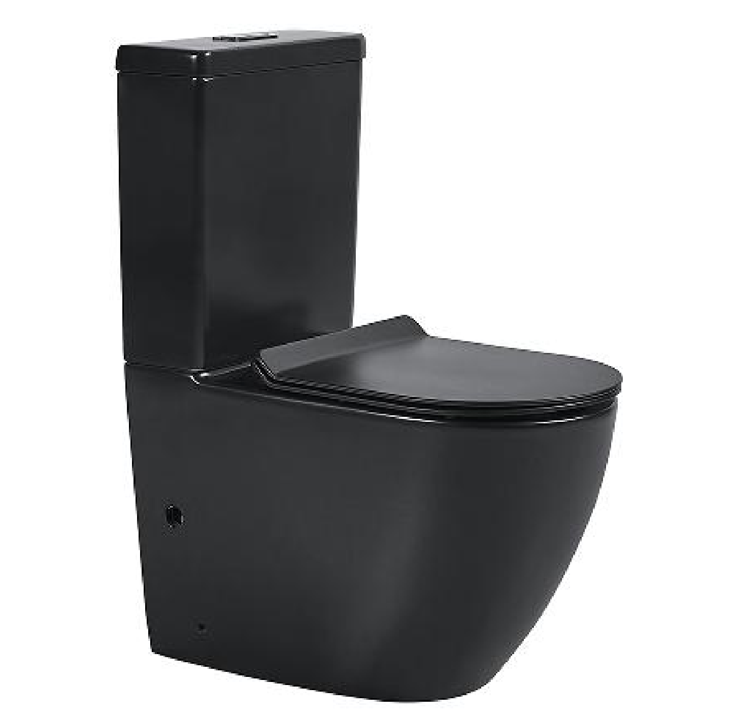 Noir Matte Black Bathroom Suite | Freestanding Bathtub, Basin, Mirror, Toilet & Mixer Set