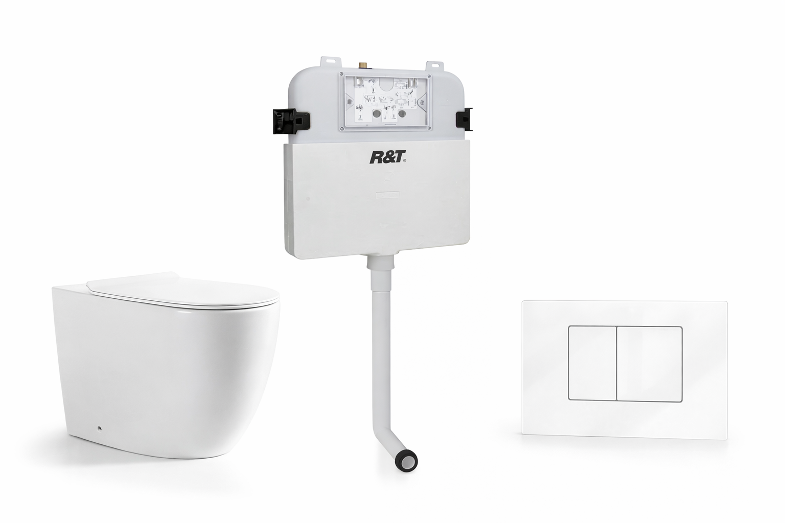 Torina Rimless in-wall rimless Pan Toilet