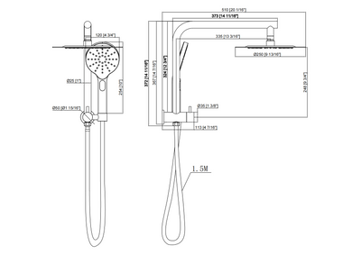 86H56 Shower Set