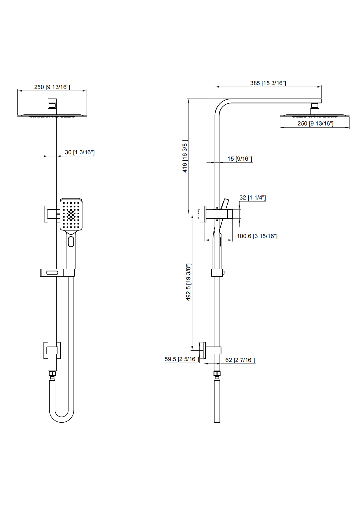 86H61 Shower Set