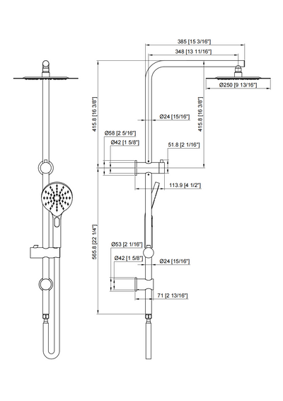 86H66 Shower Set