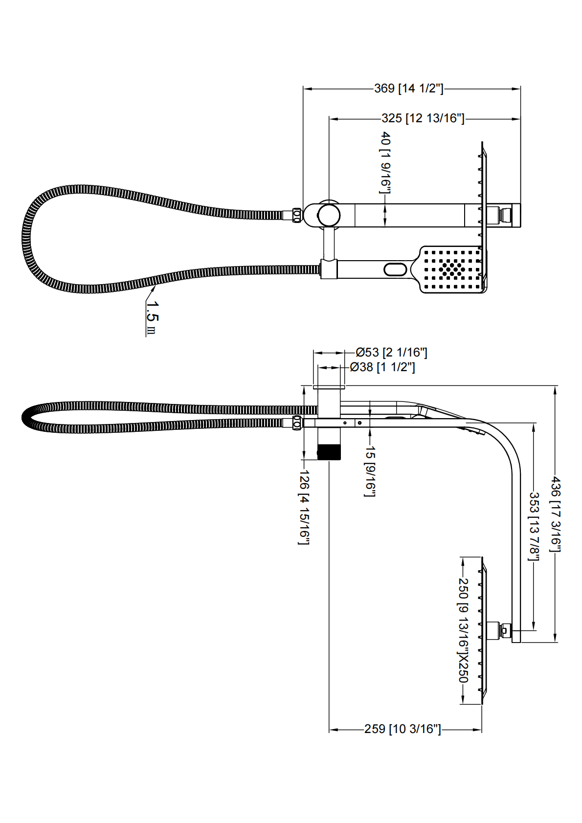 86H94 Shower Set