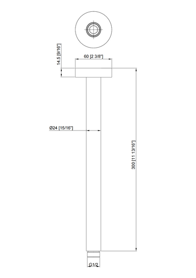 SA04 Ceiling Shower Arm