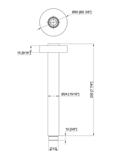 SA04 Ceiling Shower Arm