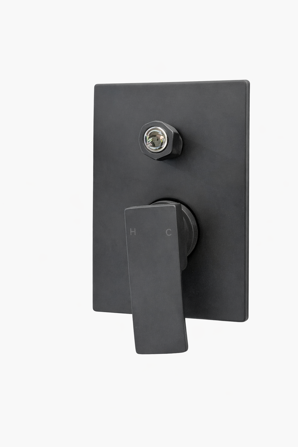 V03 Square Wall Mounted Shower Mixer Black