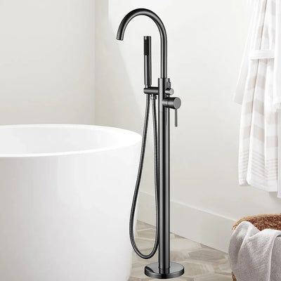 86H88 Freestanding Bath Mixer Gun metal