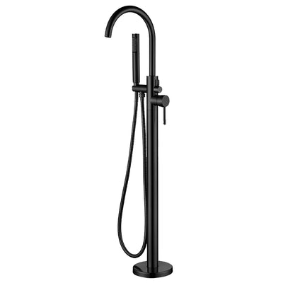 86H88 Freestanding Bath Mixer Black