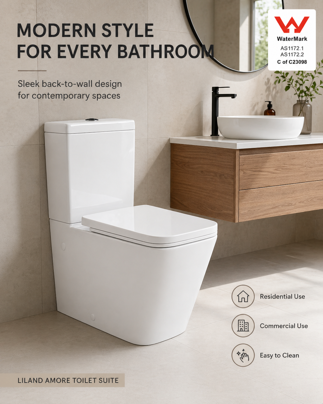 Amore Rimless Toilet Suite