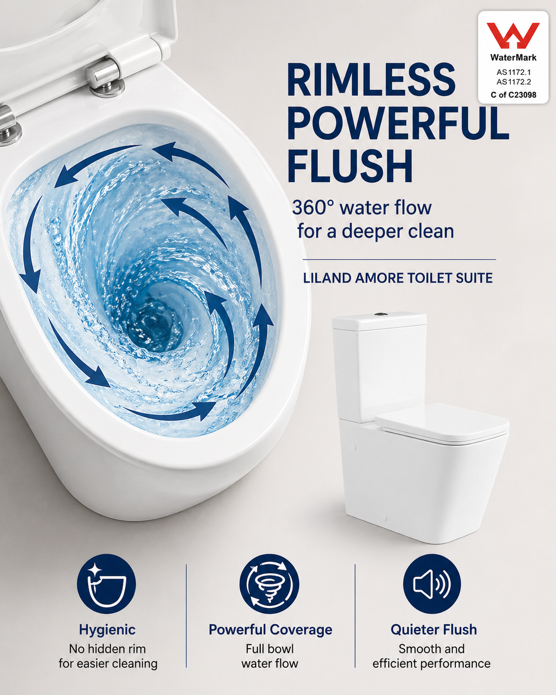 Amore Rimless Toilet Suite