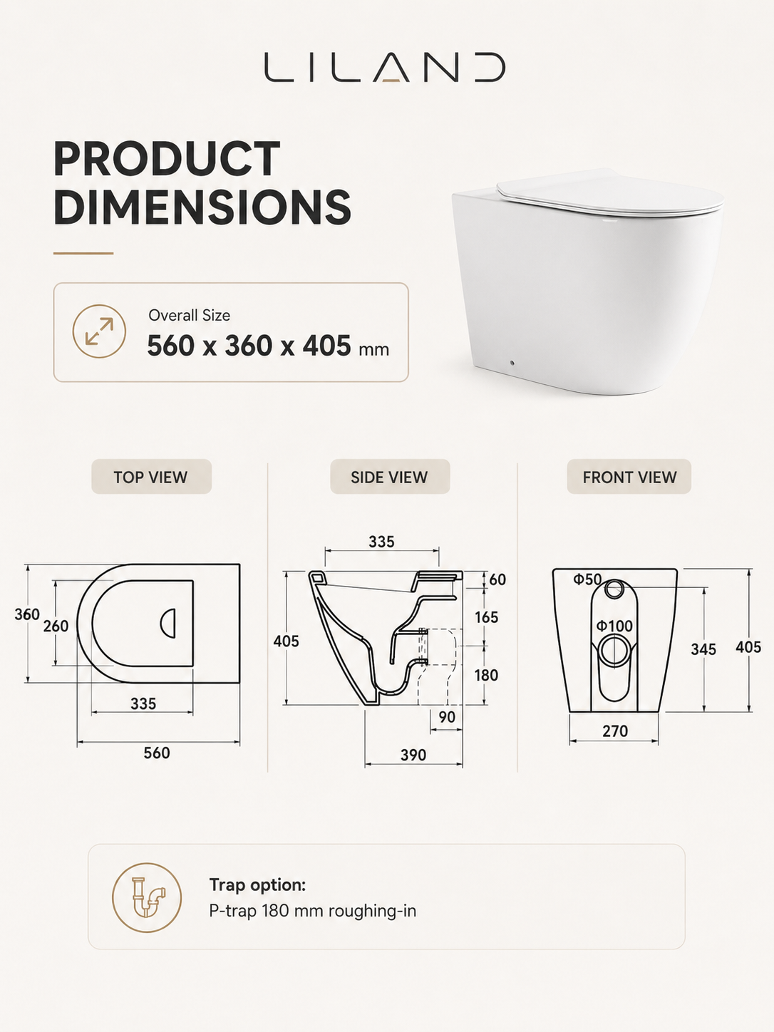Juve Rimless Floor Pan Toilet