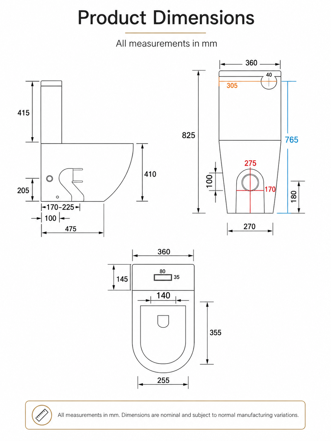 Juve Rimless Tornado Toilet