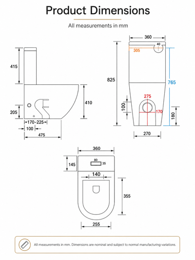 Juve Rimless Tornado Toilet