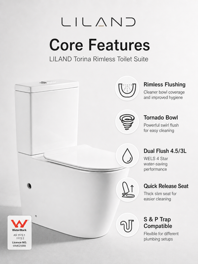Torina Regular Rimless Toilet Suite