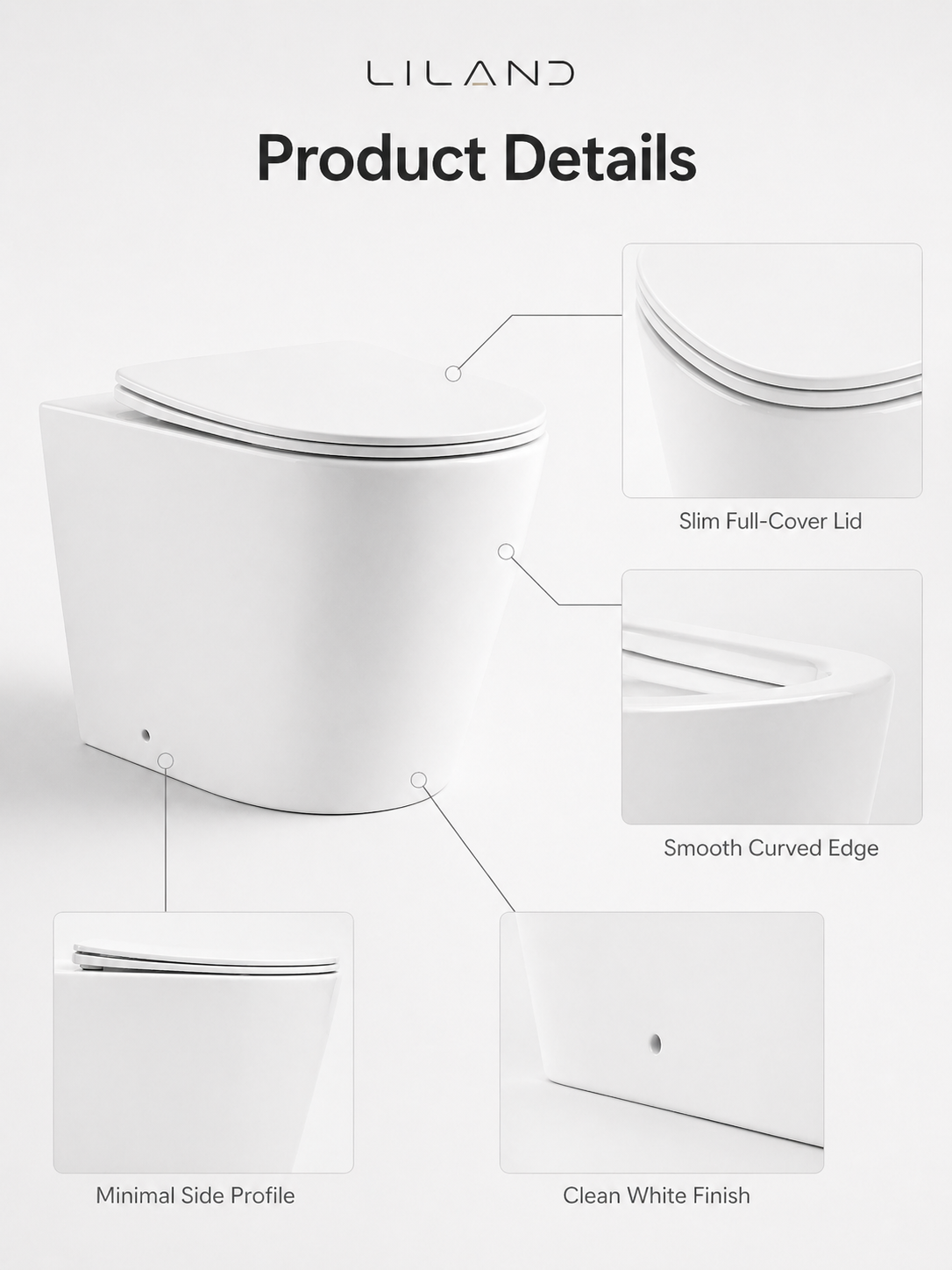 Torina Rimless in-wall rimless Pan Toilet