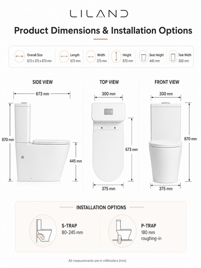 Torina Rimless Tornado Toilet
