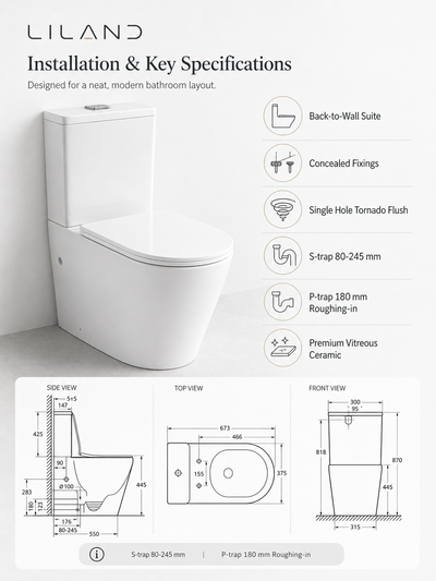 Torina Rimless Tornado Toilet