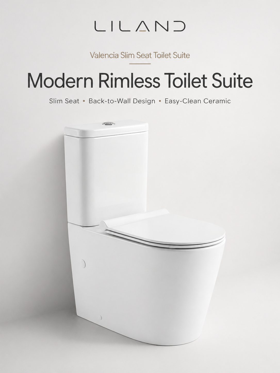 Valencia Slim Seat Toilet Suite