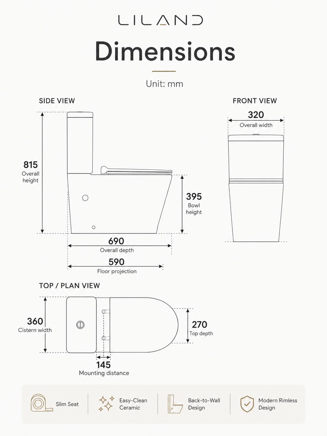 Valencia Slim Seat Toilet Suite