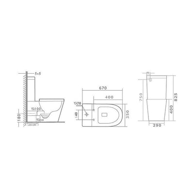 Amore Rimless Toilet Suite