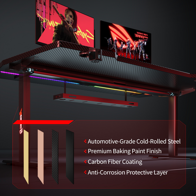 K2 Dual Motor Standing Desk – Black