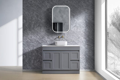 Quinn vanity (floor standing) Doors And Drawers -SK76