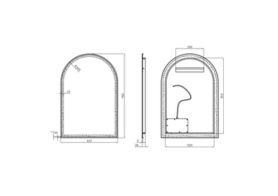 Tasman LED Mirror