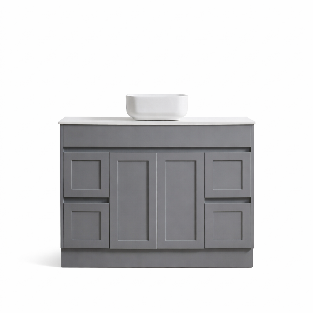 Quinn vanity (floor standing) Doors And Drawers -SK76