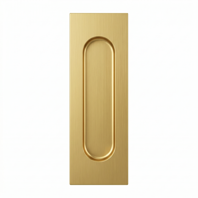 Rectangular Pull Handle (FH130-12040) Gold
