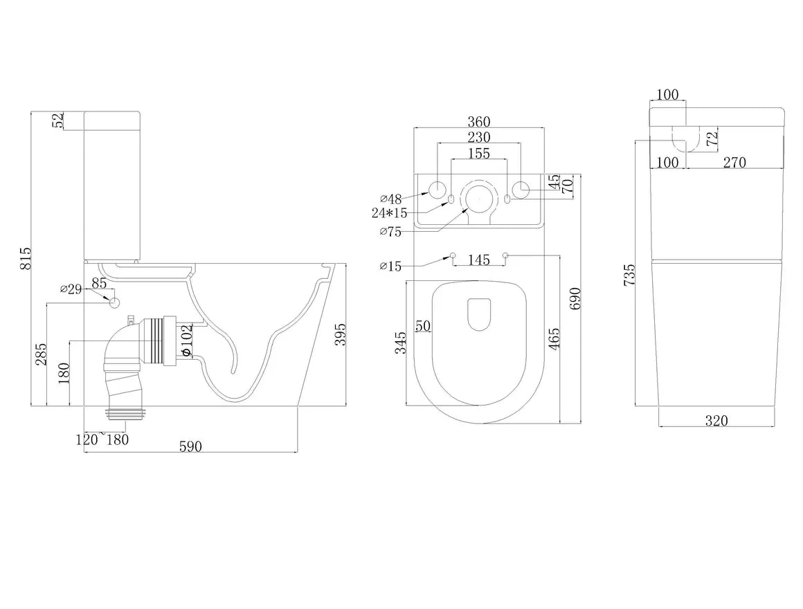 Valencia/Torina Thicker Toilet Suite
