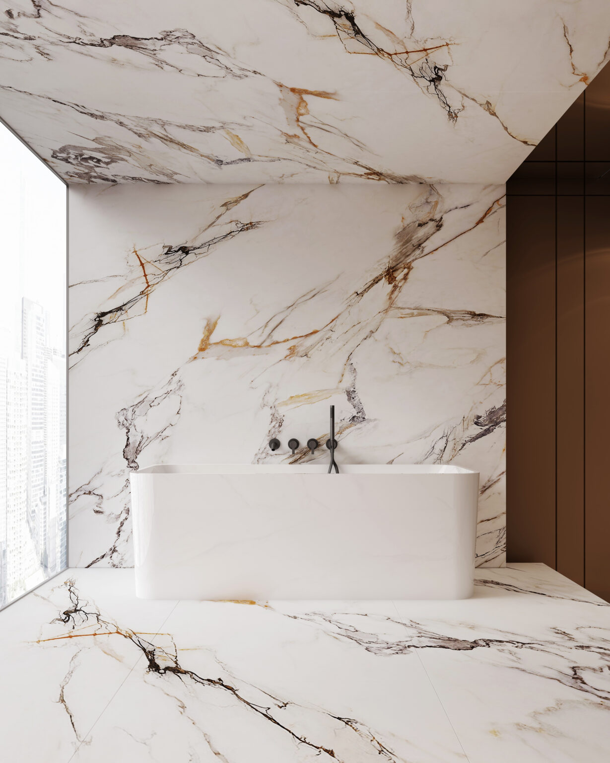 Helix Back to Wall Bathtub (SY-193-140)