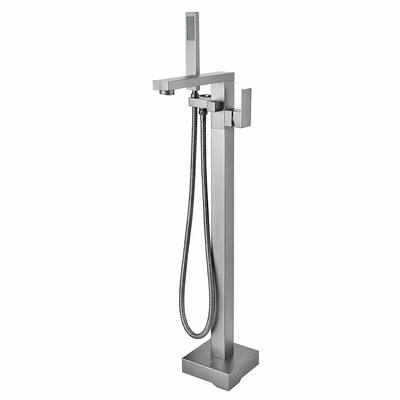 86H89 Freestanding Bath Mixer Brushen Nickel