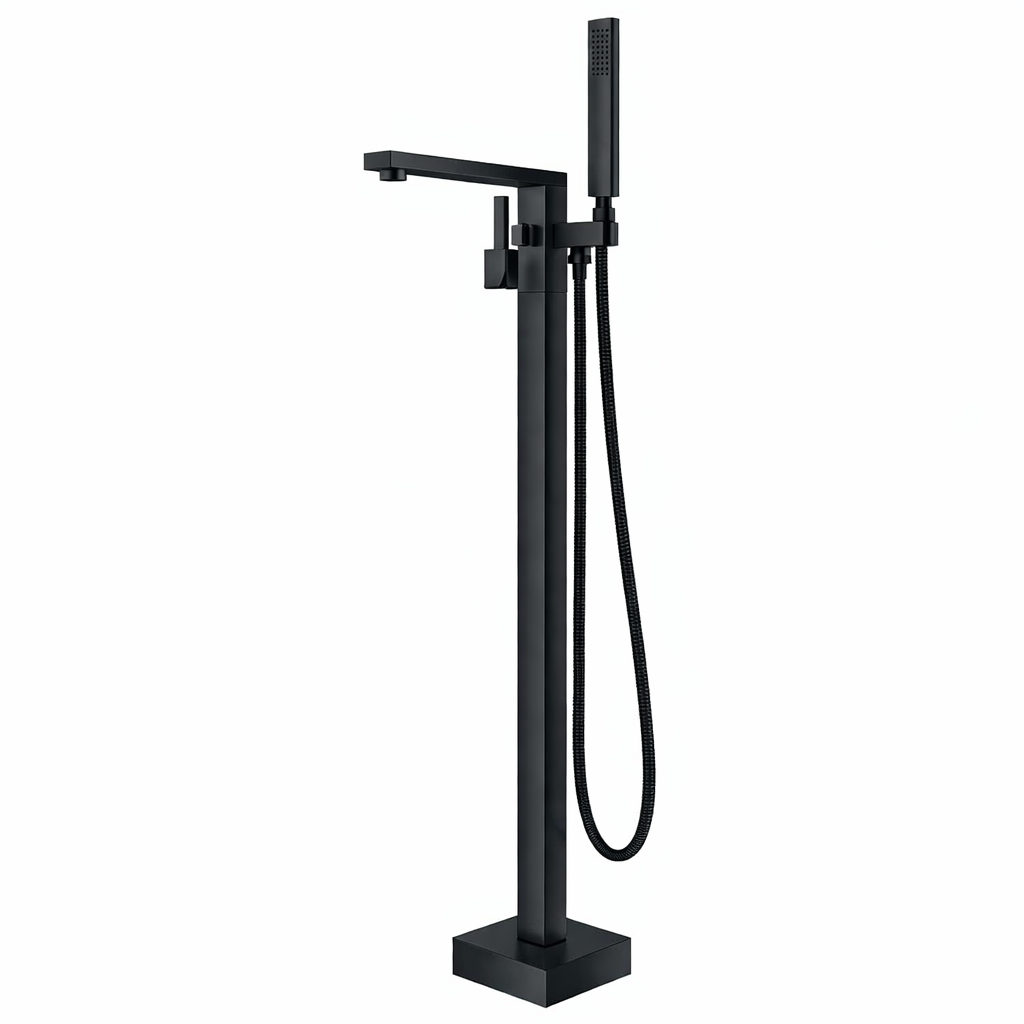 86H89 Freestanding Bath Mixer Black